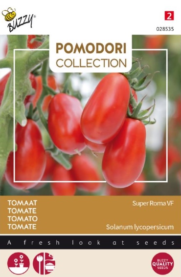 Tomate Super Roma VF (Solanum) 275 Samen